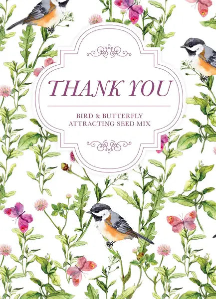 Thank You - Bird Butterfly Mix Seed Packets