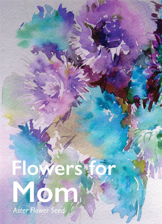 Flowers for Mom Aster Flower Seed Packets